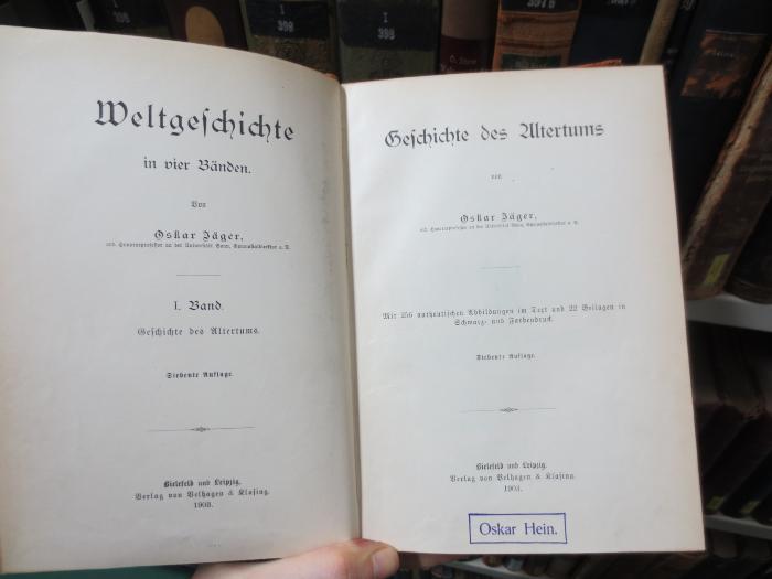 I 397 g 1, Ls: Geschichte des Altertums (1903)