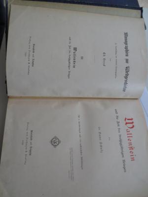 I 232 3, 2. Ex.: Wallenstein und die Zeit des dreißigjährigen Krieges (1898)