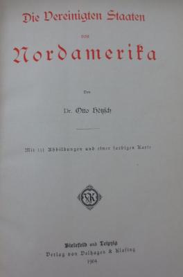 I 232 20, 2. Ex., Ls: Die Vereinigten Staaten von Nordamerika (1904)