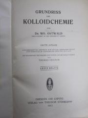 Kd 390 c 1: Grundriss der Kolloidchemie (1912)