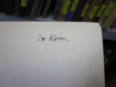 G45 / 1449 (Korn, [?]), Von Hand: Autogramm, Name; 'Dr. Korn.'. 