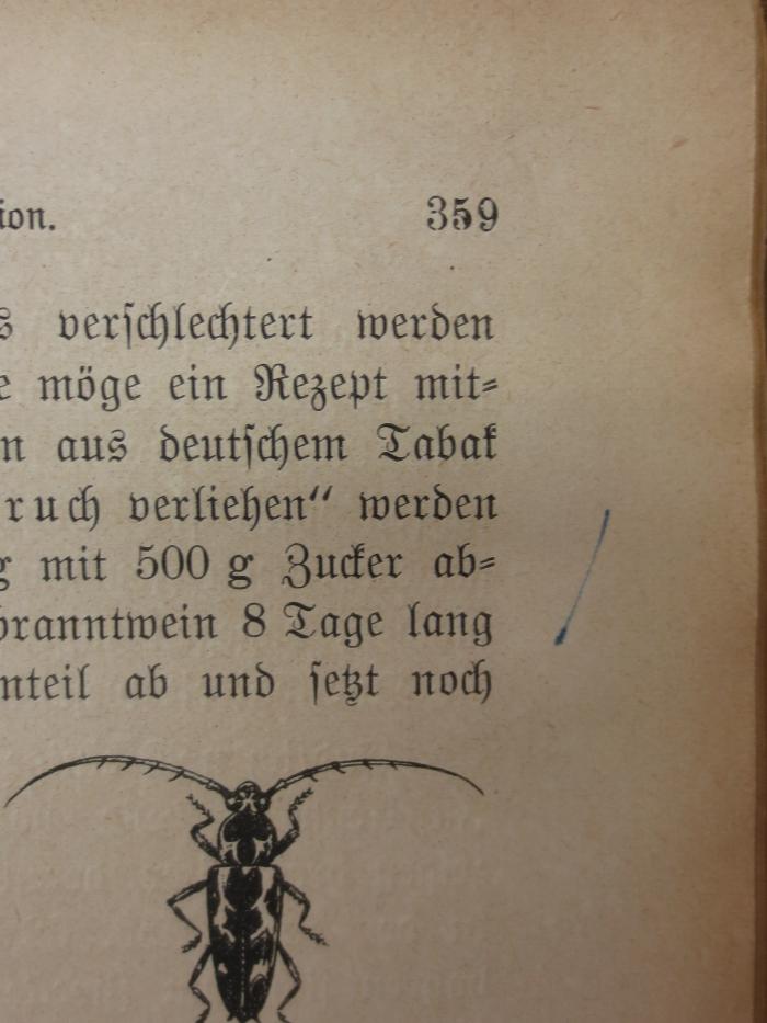 XI 3573 e 3.Ex.: Handbuch der Tabakkunde, des Tabakbaues und der Tabakfabrikation in kurzer Fassung (1925);G46II / 642 (Neuberg, Carl), Von Hand: Annotation. 