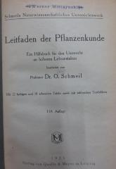 Kf 452 aah: Leitfaden der Pflanzenkunde : ein Hilfsbuch für den Unterricht an höheren Lehranstalten (1925)