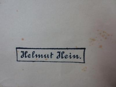 I 6201 e: Salons : Bilder gesellschaftlicher Kultur aus fünf Jahrhunderten (1925);G45II / 1185 (Hein, Helmut), Stempel: Name; 'Helmut Hein.'. 