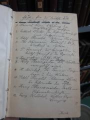 G45II / 1282 (Jacobi, [?]), Von Hand: Notiz; 'Schriften für das deutsche Volk.
1. Georg Rieschel, Luther und sein Haus.
2. Heinrich Rinn, Entstehung der Ausgburgischen Konfession. (...)  12. Georg Rietschel, Luthers seliger Heimgang. 13.'. 