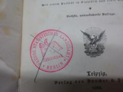 G45II / 2827 (Preußisches Statistisches Landesamt. Bibliothek), Stempel: Name, Ortsangabe; 'Preuss. Statistisches Landesamt Berlin Bibliothek'.  (Prototyp)