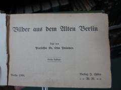 I 19534 c: Bilder aus dem Alten Berlin (1908)