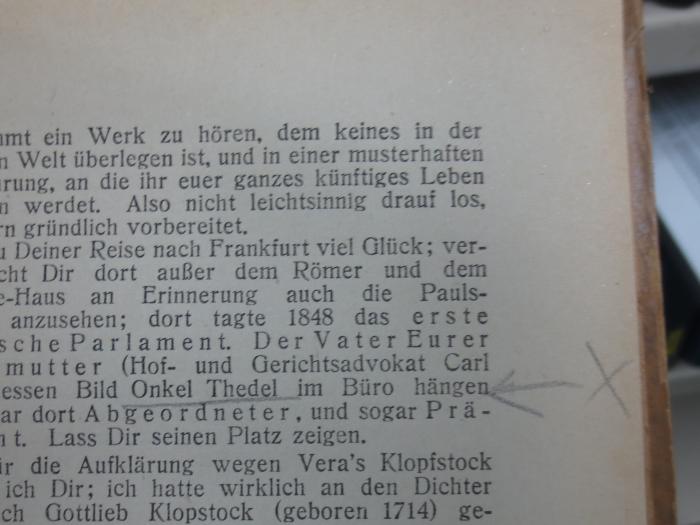 I 97069 1920: Karl Liebknecht : Briefe aus dem Felde, aus der Untersuchungshaft und aus dem Zuchthaus (1919);G45II / 2866 (unbekannt), Von Hand: Annotation. 