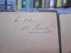 G45 / 3111 (Sack, Arnold), Von Hand: Name, Exlibris, Autogramm; 'E libris A. Sack'. 