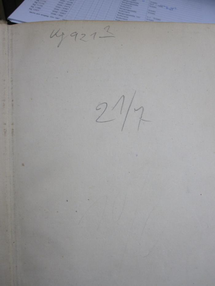 Kg 921 2 Ers.: Heimaterleben : von tausend Wundern der Äcker, Wiesen, Heiden, Moore, Binnengewässer und Meeresküsten ([1939]);G45 / 1345 (unbekannt), Von Hand: Nummer; '21/7'. ;G45 / 1345 (unbekannt), Von Hand: Nummer; '10/6'. 