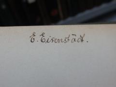 G45II / 1666 (Eisenstädt, E.), Von Hand: Name, Autogramm; 'E. Eisenstaedt'. 