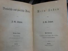 III 18123 1, 2. Ex.: Mein Leben. Als Anhang : Fortsetzung von Seume: Mein Leben, mitgetheilt von C. A. H. Clodius