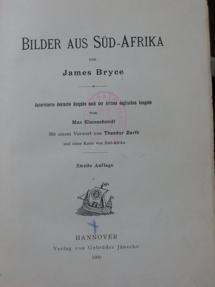 II 17111 2. Ex.: Bilder aus Süd-Afrika (1900)