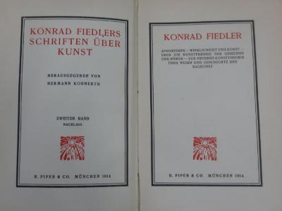 IV 108 1, 2. Ex. u. 2, 2. Ex. : Konrad Fiedlers Schriften über Kunst (1914)