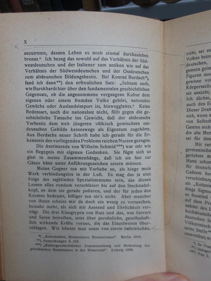 III 102950 3. Ex.: Die Berliner Romantik 1800-1814 (1921);G45II / 1496 (unbekannt), Von Hand: Annotation. 