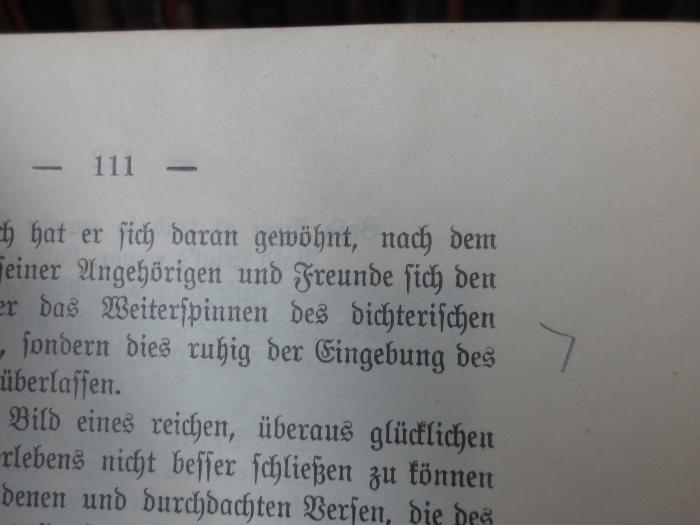III 40950 2. Ex.: Wilhelm Jensen : Sein Leben und Dichten (o.A.);G45II / 834 (unbekannt), Von Hand: Annotation. 