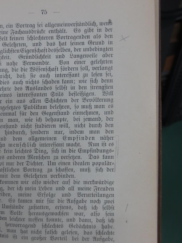 Kb 272: Wie ich der Urania-Meyer wurde : eine Geschichte für alle, die etwas werden wollen (1908);D51 / 567 (Borchardt, Curt), Von Hand: Annotation; '! x'. 
