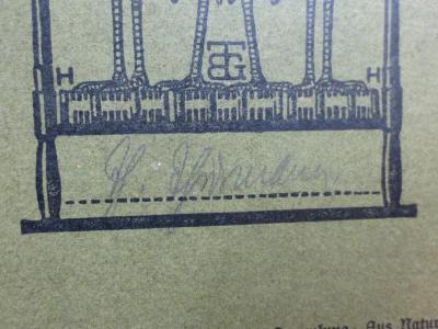 IV 8225 b: Deutsche Baukunst im Mittelalter (1904);G45II / 57 (Thesmann, Th.), Von Hand: Name, Autogramm; 'Th. Thesmann'. 