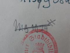 G56 / 1035 (Franz-Mehring-Bibliothek), Von Hand: Signatur; 'MB 1074'. 