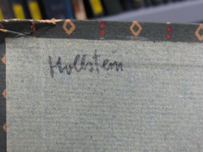 IV 14013 1912: Theater-Kalender auf das Jahr 1912 (1912);G45II / 638 (Hollstein, [?]), Von Hand: Name, Autogramm; 'Hollstein'. 