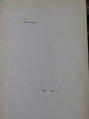 G45II / 1175 (Zutrauen, [?]), Von Hand: Datum; 'Mai 1931'. 