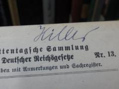 G45II / 1244 (Hiller, Walter), Von Hand: Name, Autogramm; 'Hiller'. 