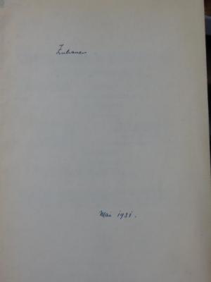 G45II / 1175 (Zutrauen, [?]), Von Hand: Datum; 'Mai 1931'. 