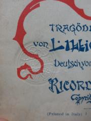 G45II / 587 (Riccordi (Notenverlag)), Stempel: Name; 'G. Riccordi & C.'. 