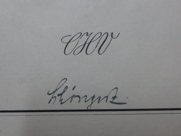 XI 3665 2. Ex.: ABC der Küche (1913);G45II / 2775 (Schöngart, Erwin), Von Hand: Name, Autogramm; 'Schöngart'. 
