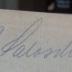 - (Saloschin, Paul), Von Hand: Autogramm, Name; 'P. Saloschin'.  (Prototyp)