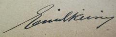 G45II / 1284 (Reisin, Emil), Von Hand: Name, Autogramm; 'Emil Reisin'. 
