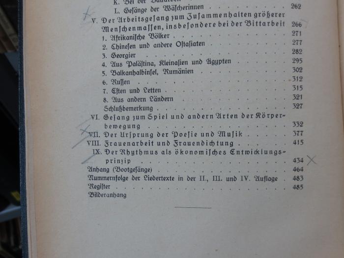 VII 2352 f, 2. Ex.: Arbeit und Rhythmus (1945);G45II / 1246 (unbekannt), Von Hand: Annotation. 