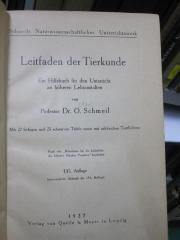 Kg 1408 ace: Leitfaden der Tierkunde : ein Hilfsbuch für den Unterricht an höheren Lehranstalten (1927)