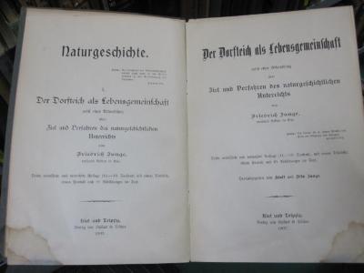 Kg 1436 c 1: Der Dorfteich als Lebensgemeinschaft nebst einer Abhandlung über Ziel und Verfahren des naturgeschichtlichen Unterrichts (1907)