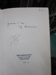 G45 / 2163 (Lehmann, [?]), Von Hand: Name, Besitzwechsel; 'Geschenk v. Herr Prof. Lehmann.'. 