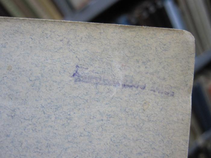 Kg 1617: Ueber die Hunde der Römer in Deutschland (1903);G46 / 1733 (unbekannt), Stempel: -; '[...]'. 
