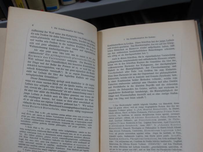 Hl 125: Die Philosophie des jungen Leibniz : Untersuchungen zur Entwicklungsgeschichte seines Systems (1909);41 / 2285 (unbekannt), Von Hand: Annotation, Annotation. 