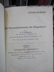 Kg 1616: Die Paramphistomiden der Säugethiere : Abdruck aus den Zoologischen Jahrbüchern (1903)