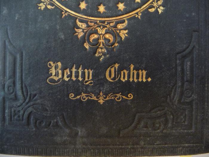 - (Cohn, Betty), Prägung: Name; 'Betty Cohn'. 