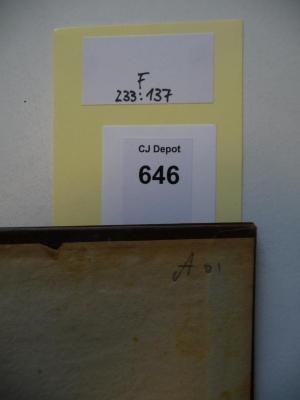 - ([?], Helene), Von Hand: -; 'A 01'. 