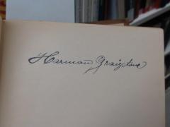 - (Graigstone, Herman), Von Hand: Autogramm, Name; 'Herman Graigstone'. 