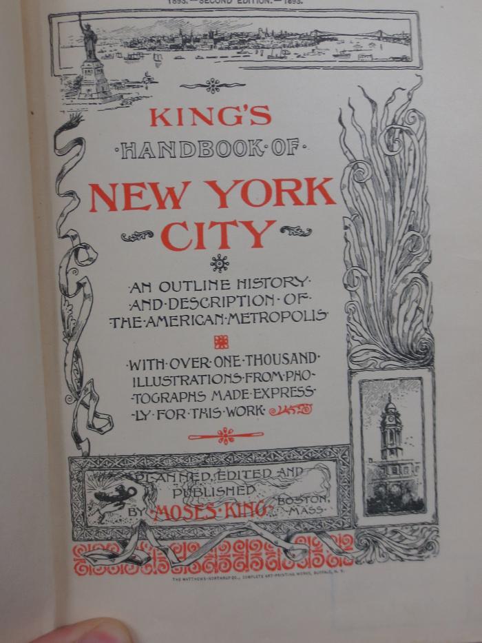 Cp 557: [King's] Handbook of New York City ([1893])