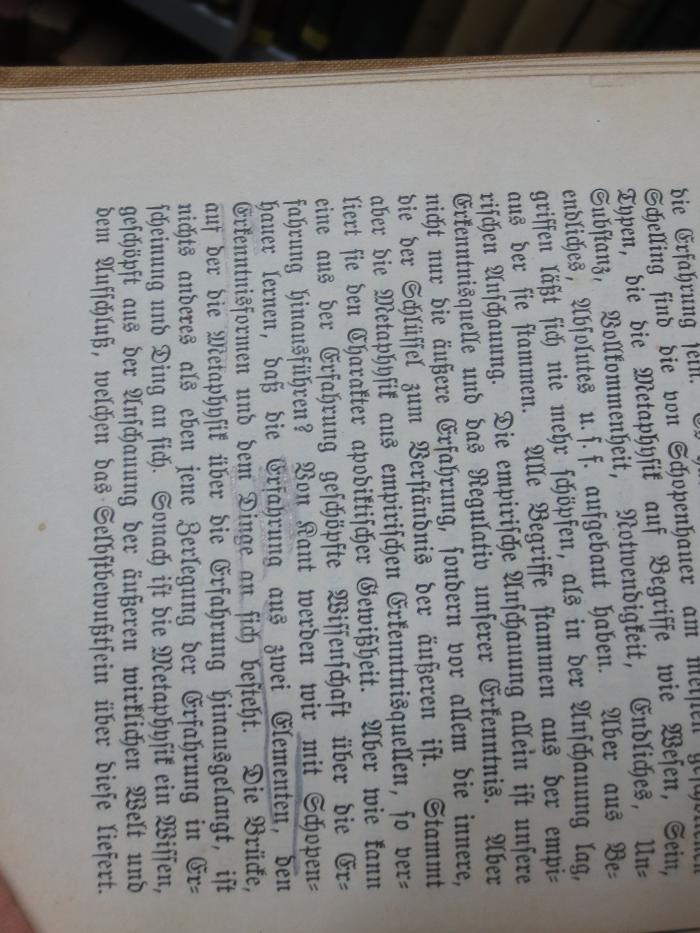 VIII 767 Ersatz: Schopenhauer. Seine Persönlichkeit, seine Lehre, seine Bedeutung (1905);G45II / 927 (unbekannt), Von Hand: Annotation. 