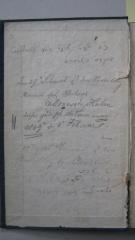 - (Hahn, Moritz), Von Hand: Notiz; 'Der 27. Schwat ist der Sterbetag meines ... Vaters 
Monasch Hahn
Dieses jüdische Datum ...
1859 d.  ... Februar

10 Tag im Teiwes? ist der Sterbetag der Mutter
Asarah be-tevet ...
'. 