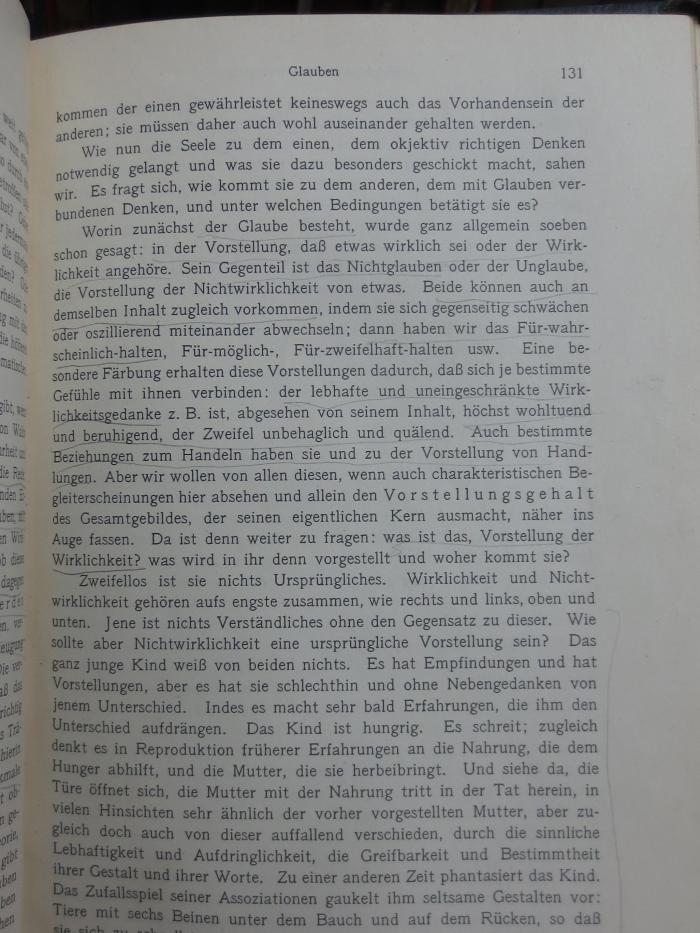VIII 1919 2. Ex.: Abriss der Psychologie (1908);G45II / 404 (unbekannt), Von Hand: Annotation. 