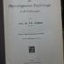 VIII 1911 3. Ex.: Leitfaden der physiologischen Psychologie in 16 Vorlesungen (1914)