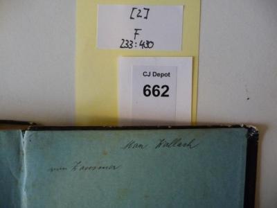 - (Zausmer, ?), Von Hand: Autogramm; 'von Zausmer'. 