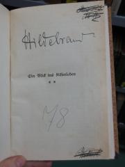 G45II / 1333 (Hildebrand, [?]), Von Hand: Name, Autogramm; 'Hildebrand'. 