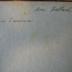 - (Zausmer, ?), Von Hand: Autogramm; 'von Zausmer'. 