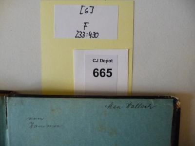 - (Zausmer, ?), Von Hand: Autogramm; 'von Zausmer'. 